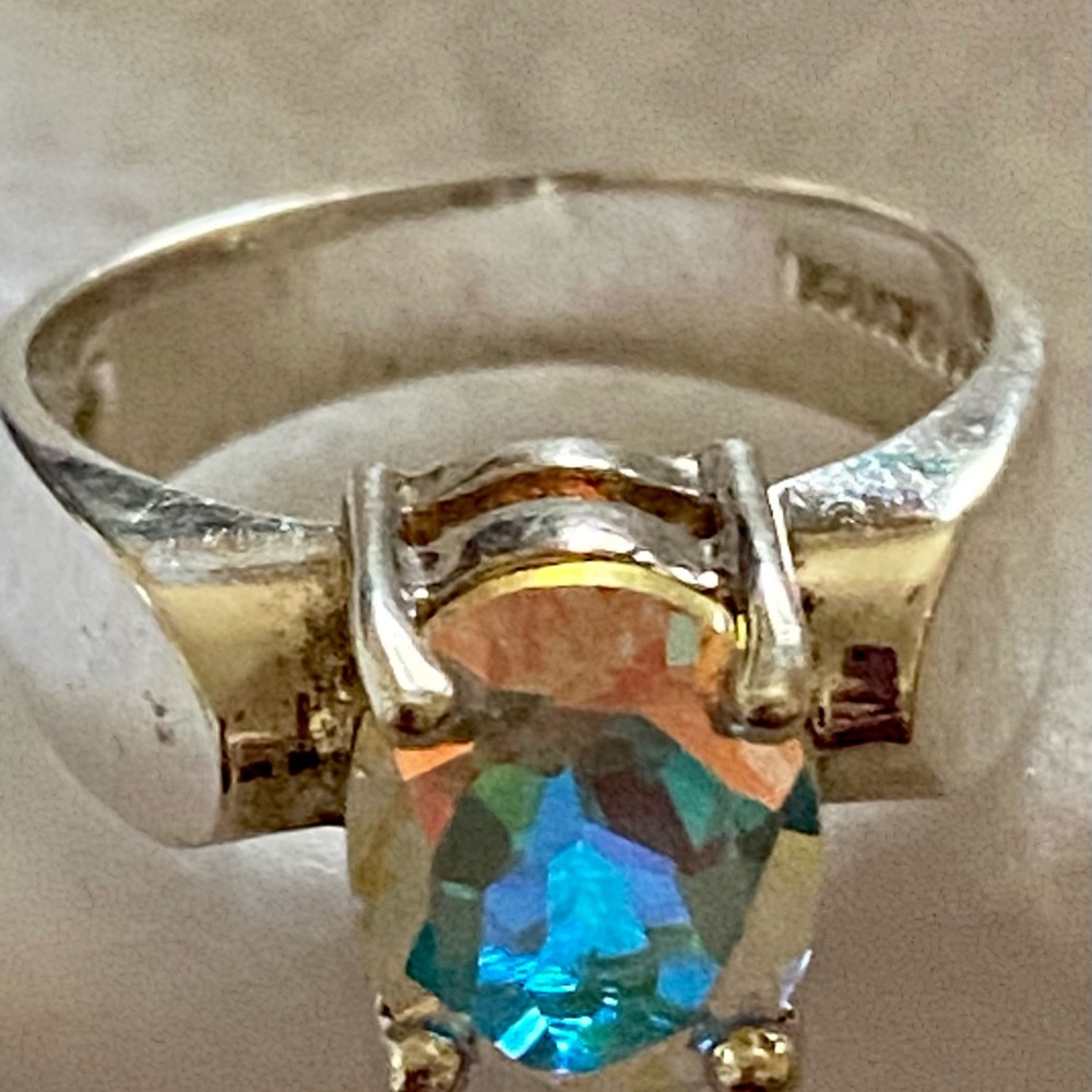 Mystic topaz ring - Picture 7 of 8